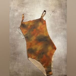 ZARA TYE DYE KNIT BODYSUIT